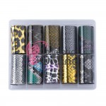 Folii de transfer, FST023 cu Animal print, set 10 bucati Cod 09082